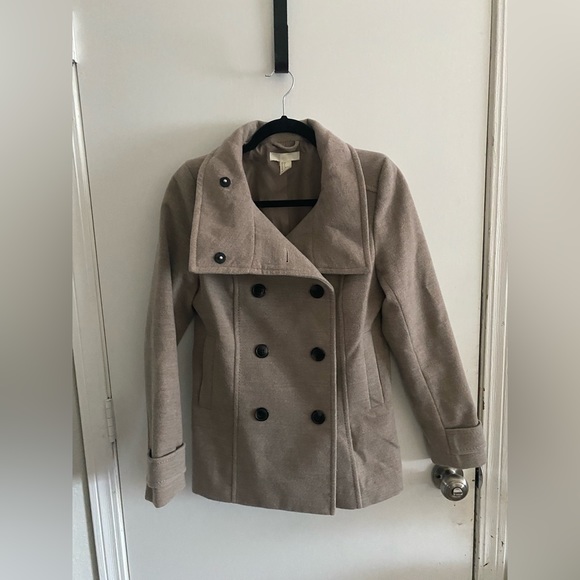H&M double breasted coat mauve - Picture 1 of 3